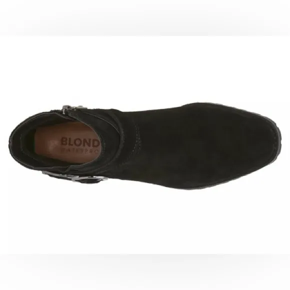 NWOB $160 WATERPROOF Blondo Sway Bootie - Black Suede