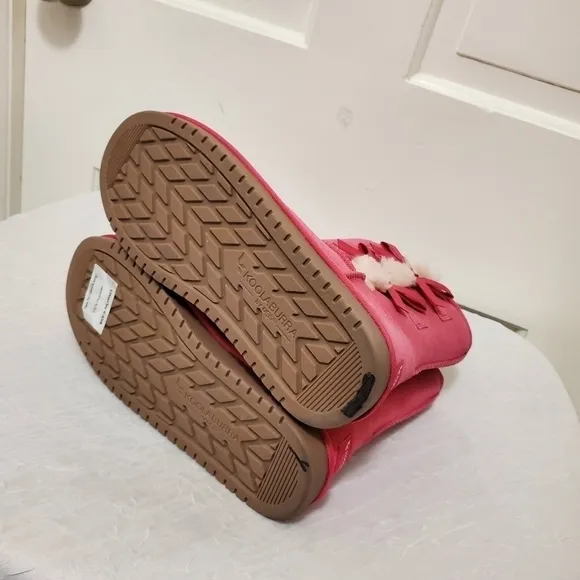 NWOB Koolaburra By UGG Suede Pink Short Boots Size 5