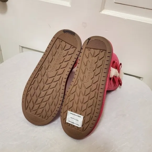 NWOB Koolaburra By UGG Suede Pink Short Boots Size 5