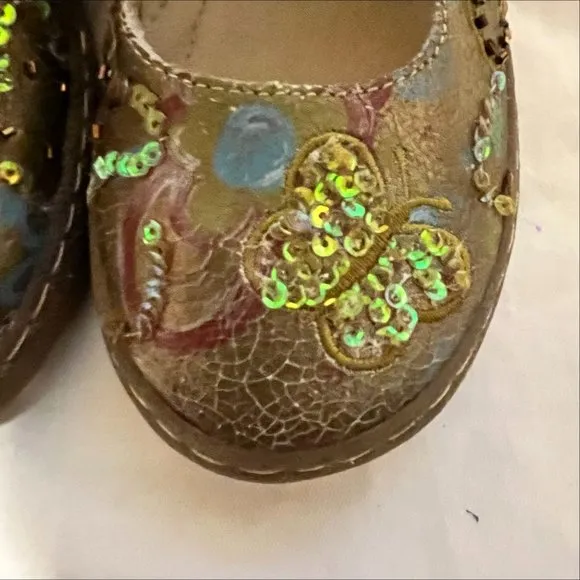 NWOB Primigi Sequined Mary Jane Shoes, sz 34 (2 US)