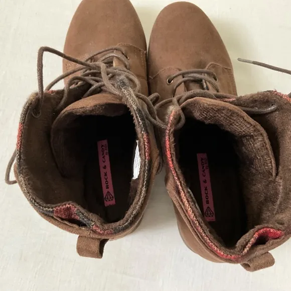 NWOB ROCK &amp; CANDY Tavin Ankle Boots Brown Size 9.5