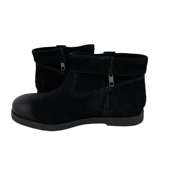 NWOB Ugg Josefene Cuff Boot Black Suede Short Ankle Size 6.5