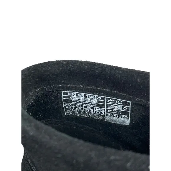 NWOB Ugg Josefene Cuff Boot Black Suede Short Ankle Size 6.5