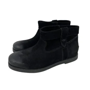 NWOB Ugg Josefene Cuff Boot Black Suede Short Ankle Size 6.5