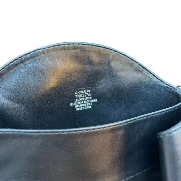 NWOB Vince Camuto Womens Buckle Ovarlym  Block Heel Leather Riding Boot 7M- $239