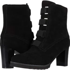 NWOT Blondo Reilly Waterproof Black Suede Leather Block Heel Lug Sole Boot Shoes