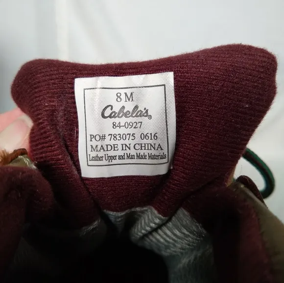 NWOT Cabela's Women's Brown Gore-tex Leather Uppers Hiking / Work Boots 8M
