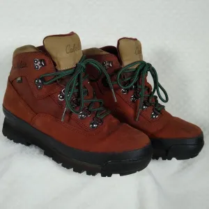 NWOT Cabela's Women's Brown Gore-tex Leather Uppers Hiking / Work Boots 8M