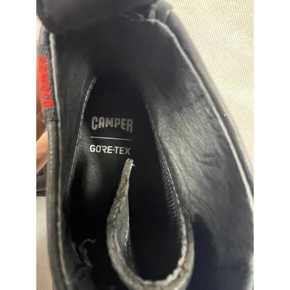 NWOT CAMPER Iman Women’s 5 EU 35 GORE-TEX Black Leather Chukka Boots $245 MSRP