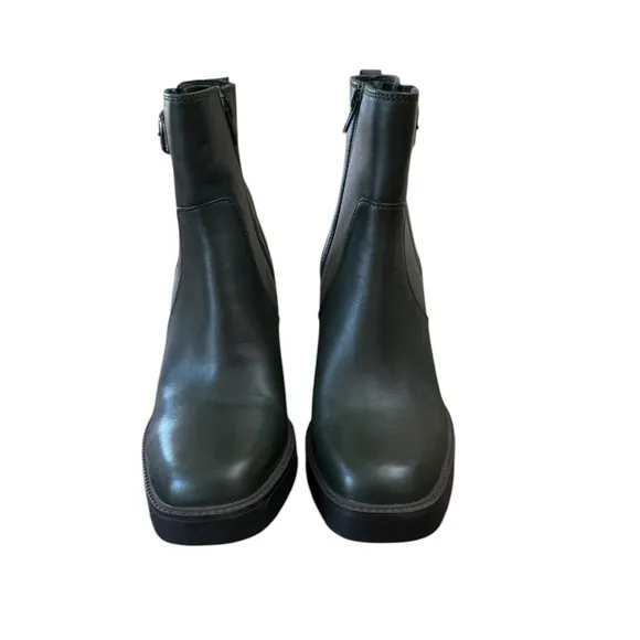 NWOT Naturalizer Wilde Weatherproof Ankle Dark Green Boots – 9M