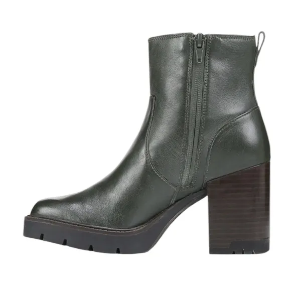 NWOT Naturalizer Wilde Weatherproof Ankle Dark Green Boots – 9M