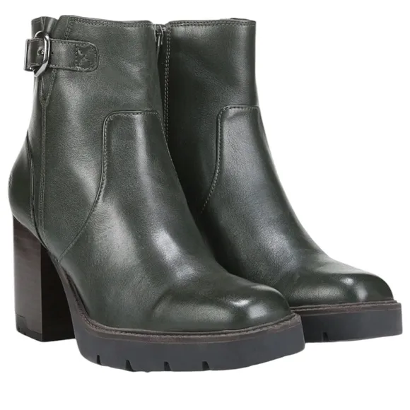 NWOT Naturalizer Wilde Weatherproof Ankle Dark Green Boots – 9M