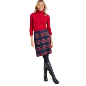 NWOT TALBOTS Glee Plaid A-Line Skirt Lined Size 6