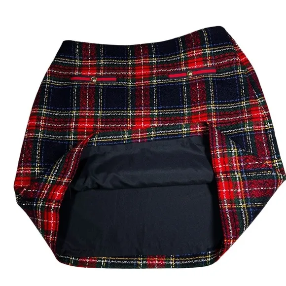 NWOT TALBOTS Glee Plaid A-Line Skirt Lined Size 6