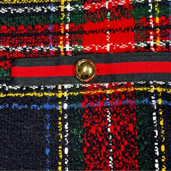 NWOT TALBOTS Glee Plaid A-Line Skirt Lined Size 6