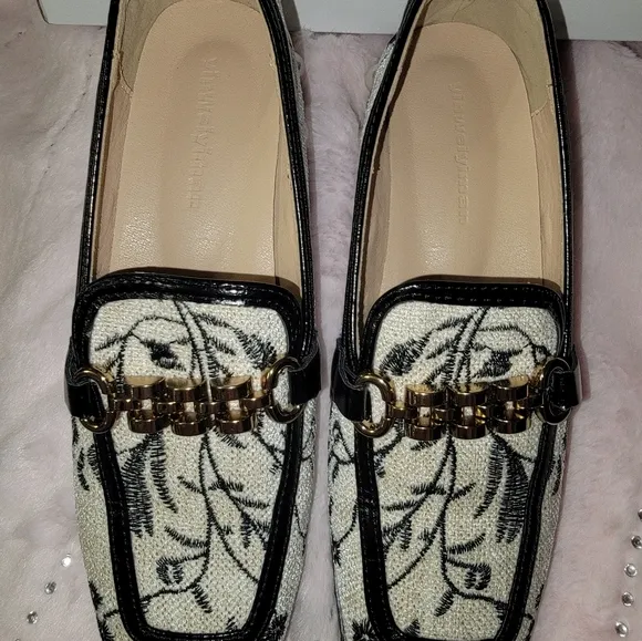 Nwot Vinweiyiman Rare Design Shoes Beaded Heels 816-6 38
