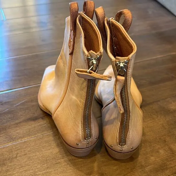 NWOT We The Free Wesley Leather Motif Ankle Boots EU 38 US 8