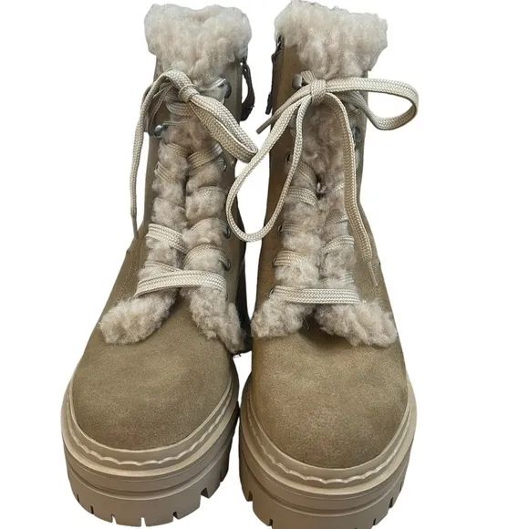 NWOT Women's Sam Edelman Washed Taupe Kyler 2 Combat Boots – Sz 9