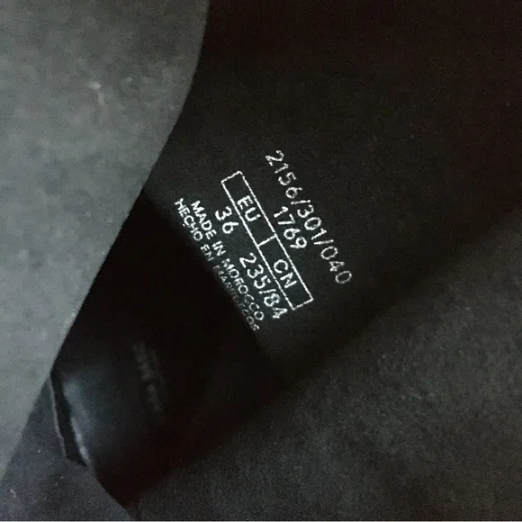 NWOT ZARA Basic Soft Suede Leather Moto Western Cowboy Boot
