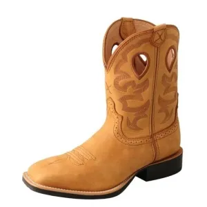 NWT $300 Twisted X Ladies 9&quot; Ruff Stock Honey &amp; Honey Boots WRS0037