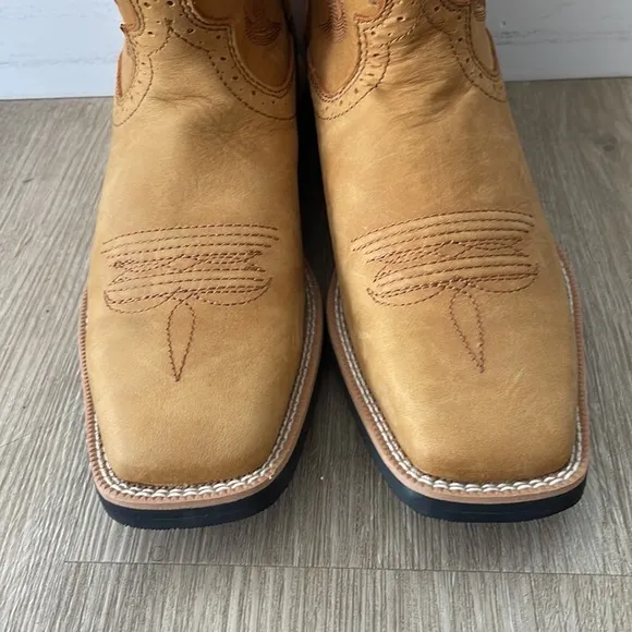 NWT $300 Twisted X Ladies 9&quot; Ruff Stock Honey &amp; Honey Boots WRS0037