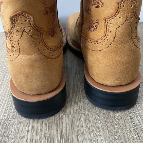 NWT $300 Twisted X Ladies 9&quot; Ruff Stock Honey &amp; Honey Boots WRS0037