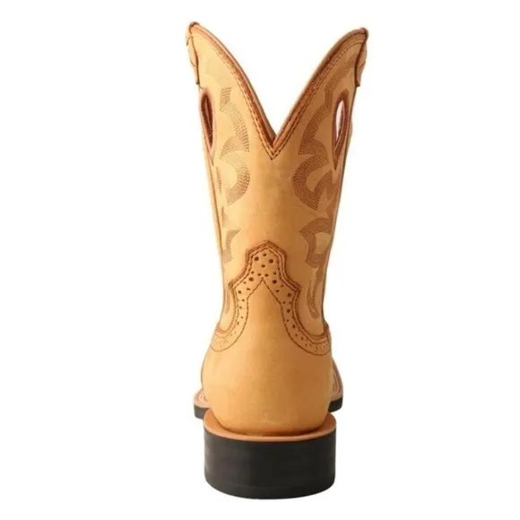 NWT $300 Twisted X Ladies 9&quot; Ruff Stock Honey &amp; Honey Boots WRS0037