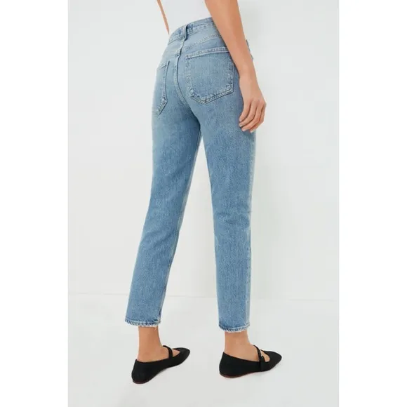 NWT AGOLDE Riley Long High Rise Straight Jeans in Quiver, Size 32
