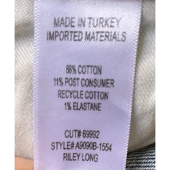 NWT AGOLDE Riley Long High Rise Straight Jeans in Quiver, Size 32