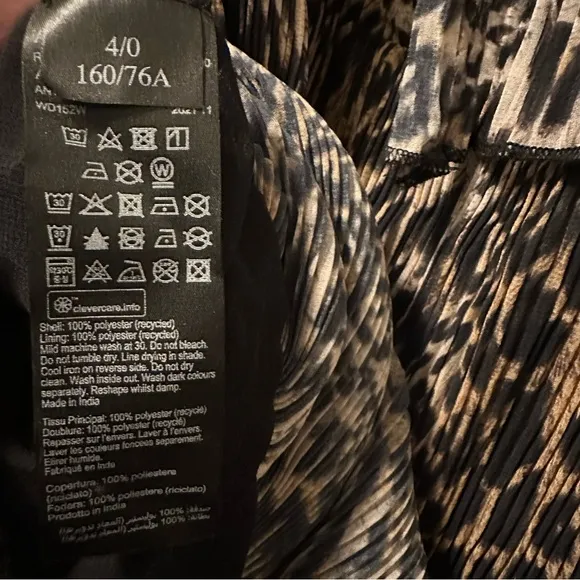 NWT AllSaints Antheia kiku Mini dress in brown Sz US 0 reg $299
