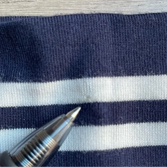 NWT Anthropologie Maeve Turtleneck Swing Dress Long Sleeve Navy/White Stripe MED