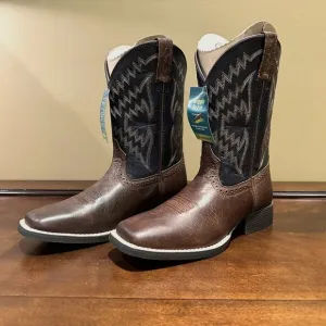 NWT Ariat - Kid's Tycoon Western Boots in Brazen Brown / Arizona Sky (Size 2)