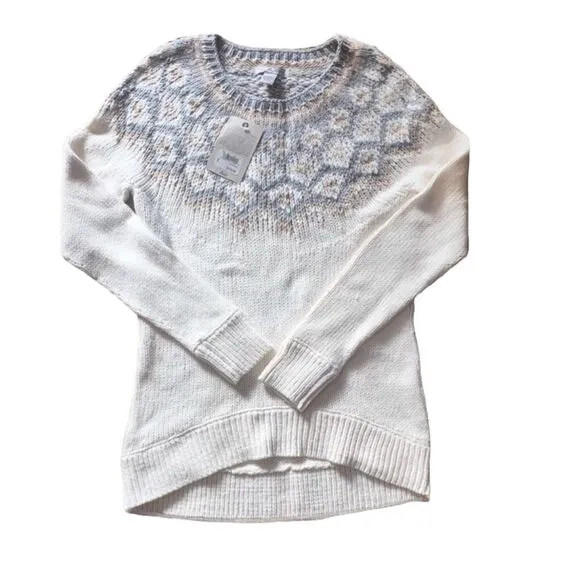 NWT Bass Pro Shop Natural Reflections Crew-Neck Long-Sleeve Sweater for Ladies -