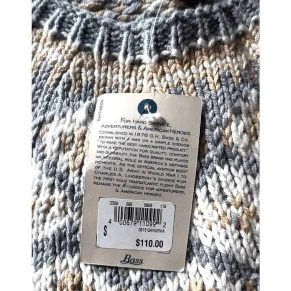 NWT Bass Pro Shop Natural Reflections Crew-Neck Long-Sleeve Sweater for Ladies -