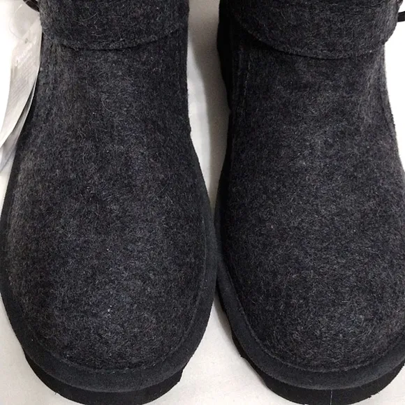NWT Bearpaw Women's Fur Trim Wide Koko Ankle Water Resistant Ski Winter Boots 10