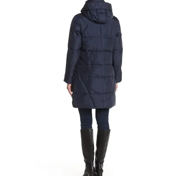 NWT Cole Haan Puffer Down Jacket- with Hood for Cold Weather