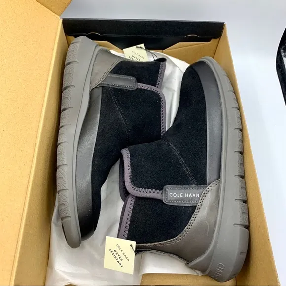 NWT Cole Haan Women’s Generation Zeroground Black Water Resistant Boots  8.5