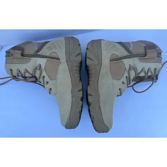 NWT DELTA Men Tactical High-Top Waterproof Combat Outdoor Military Beige Boots 9