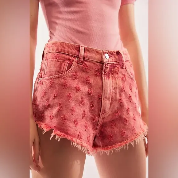 NWT! FP Free People We The Free Mixed Emotions Hi Low Shorts Sz 25/27/28/29/30