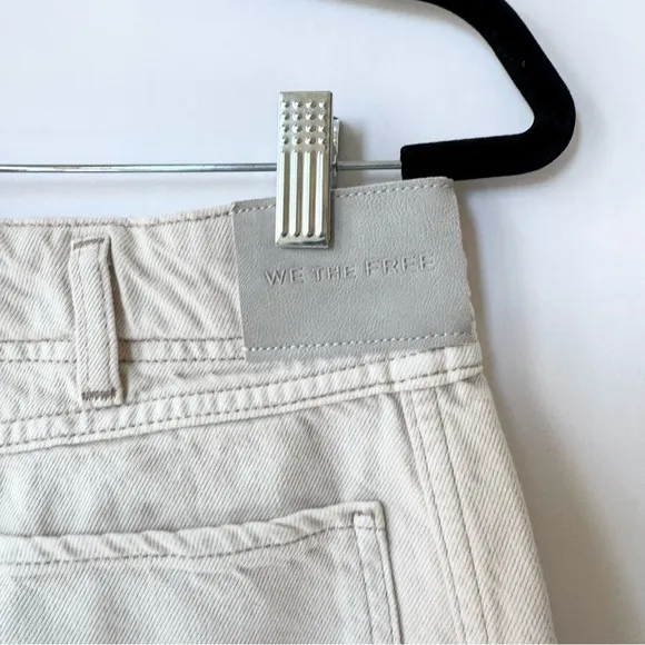 NWT Free People Aster Straight Leg Jeans Denim We The Free in Cream