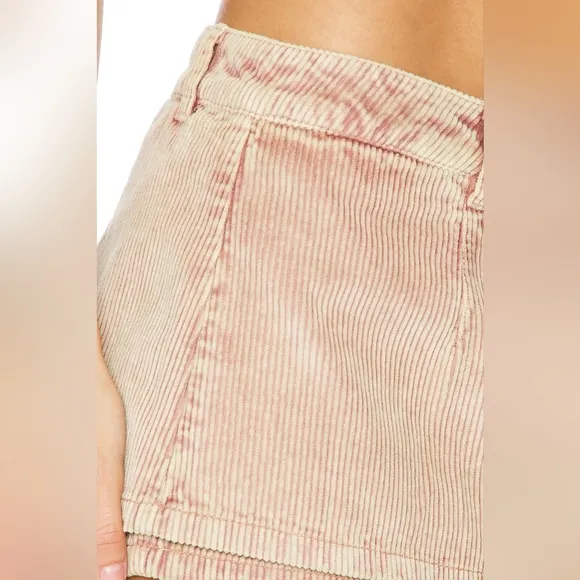 NWT Free People We The Free Gallivanting Cord Skort in Chocolate Truffle Size 27