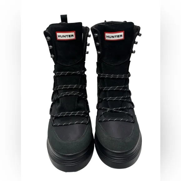 NWT Hunter Womens Discoverer Mid Lace-Up  Heel Boot size 11