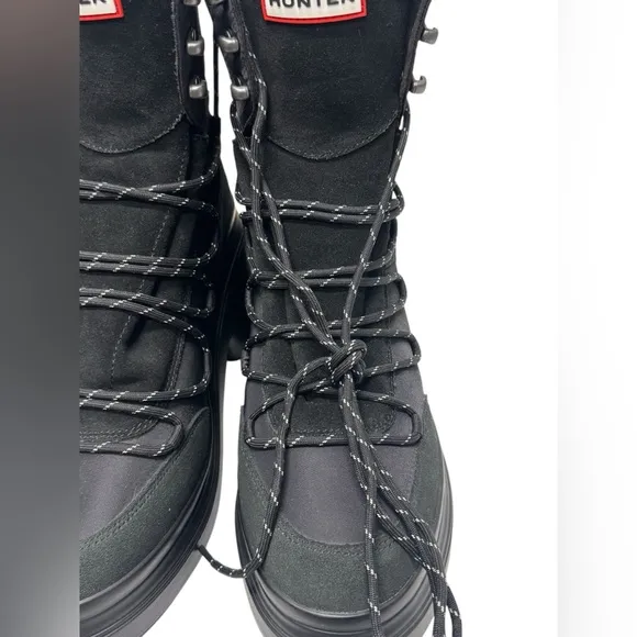 NWT Hunter Womens Discoverer Mid Lace-Up  Heel Boot size 11