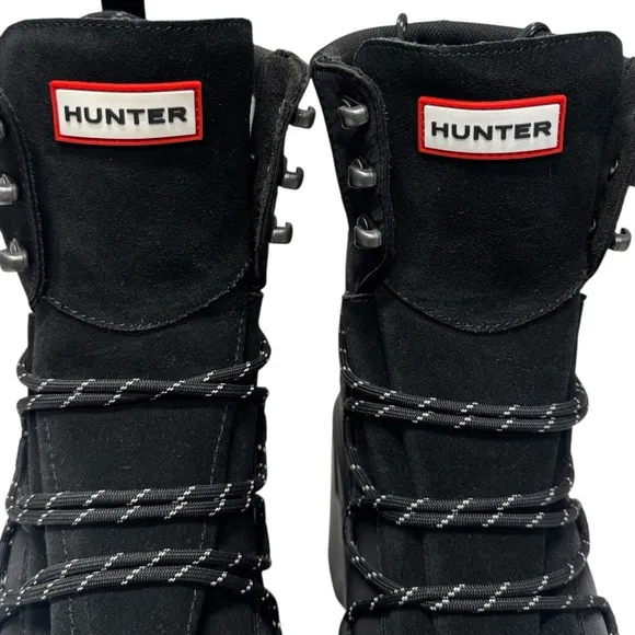NWT Hunter Womens Discoverer Mid Lace-Up  Heel Boot size 11
