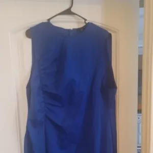 NWT J Crew 365 Cobalt Blue Ruched Sleeveless Dress Size 22