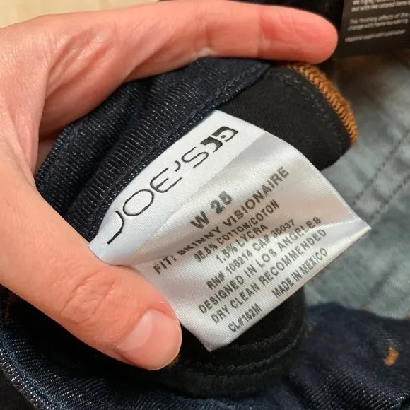 NWT Joe’s Jeans Dark Skinny Visionaire Jeans 24