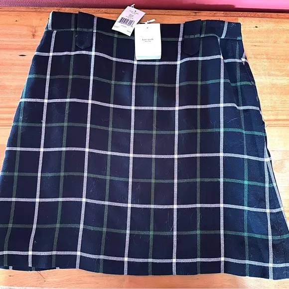 NWT Kate Spade Fallon Wool Blend Skirt, size 10