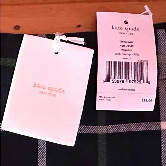 NWT Kate Spade Fallon Wool Blend Skirt, size 10