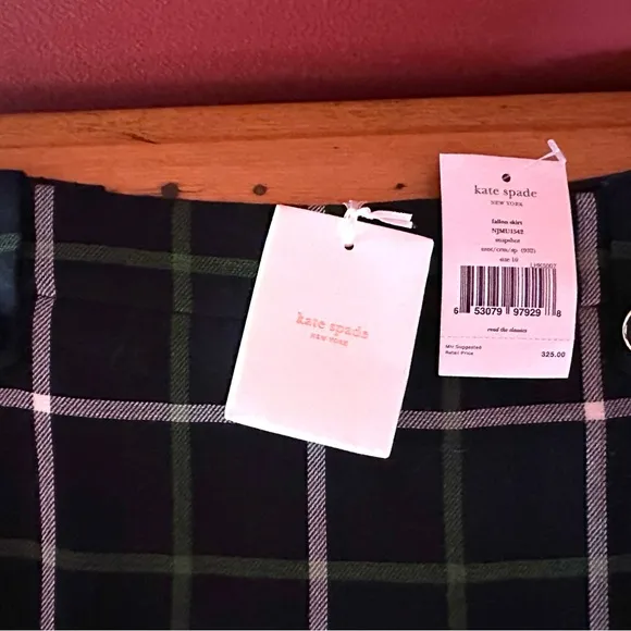 NWT Kate Spade Fallon Wool Blend Skirt, size 10