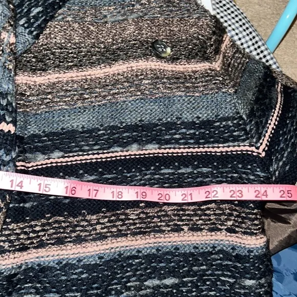 NWT Lucky Brand | Striped Wool Blend | Cardigan Sweater with Front Pockets